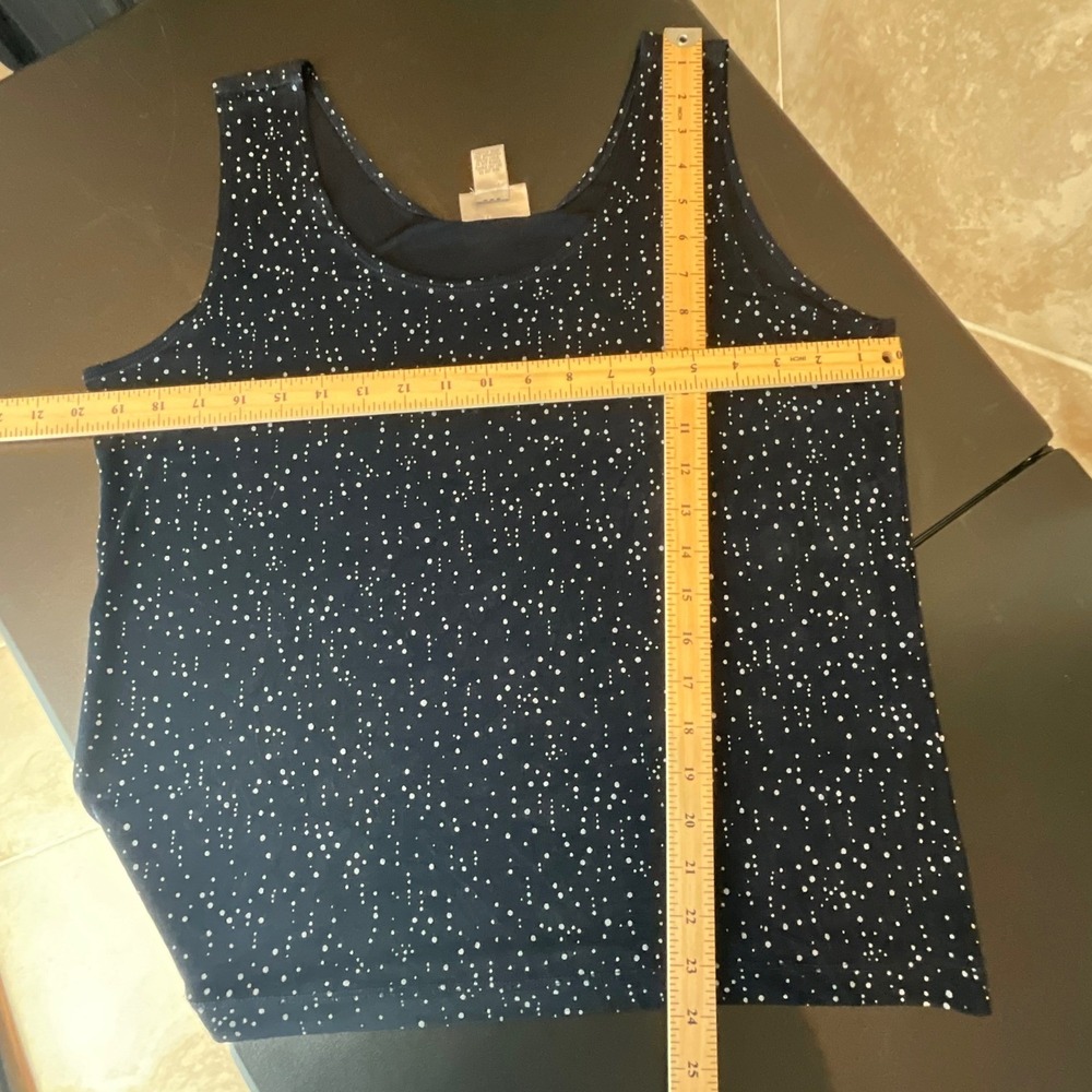 CHICOS Travelers Black White Dot Sleeveless Tank Top Womens Size 3 US 16 - Picture 7 of 7